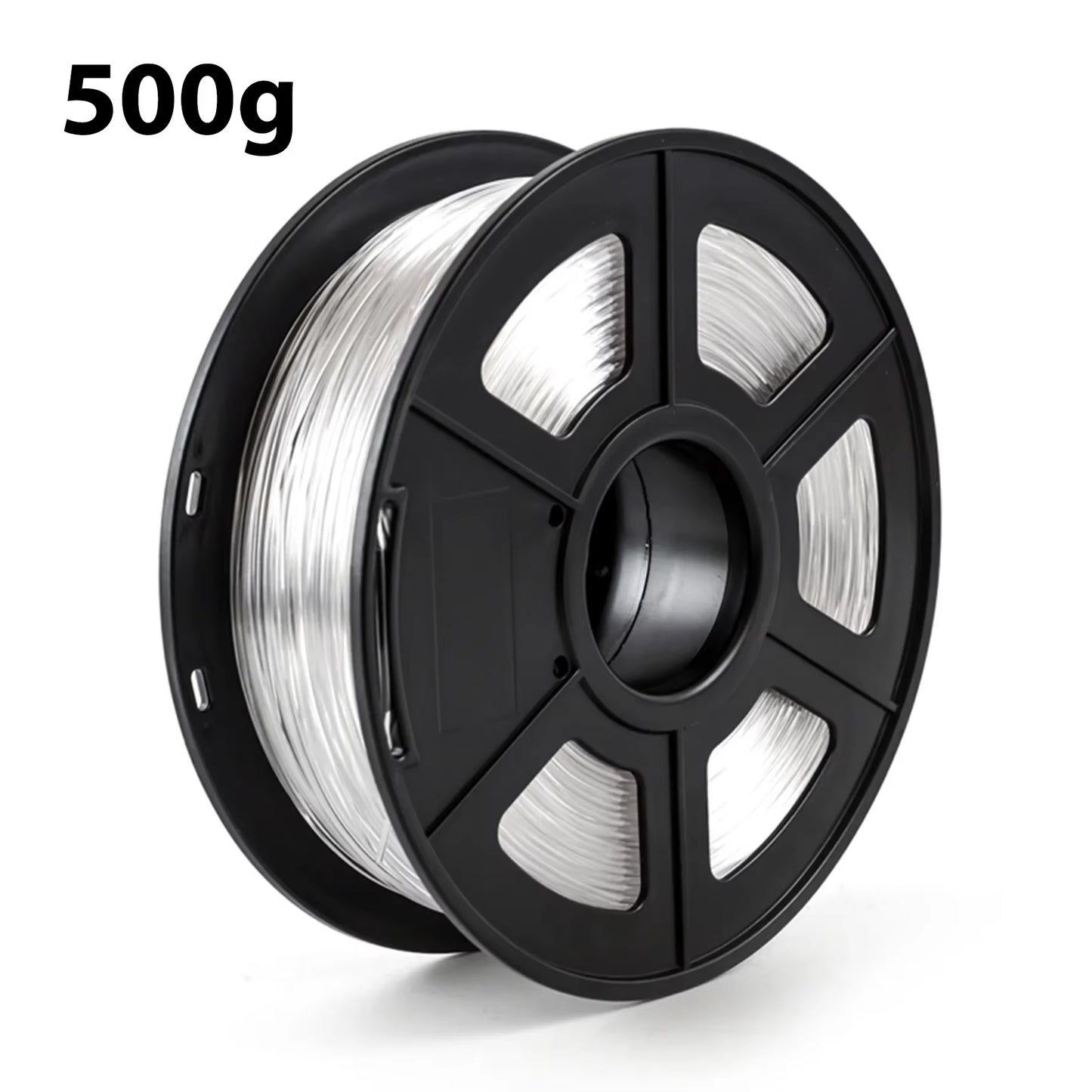 Transparent Red PETG 3D Printer Filament - 1.75MM, Available in 250G, 500G, and 1Kg for 3D Printing Applications