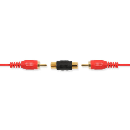 10 Pack RCA Female to Female Coupler Audio Video Gold Adapter, for Phono, Speaker, RCA Cable, Amplifier