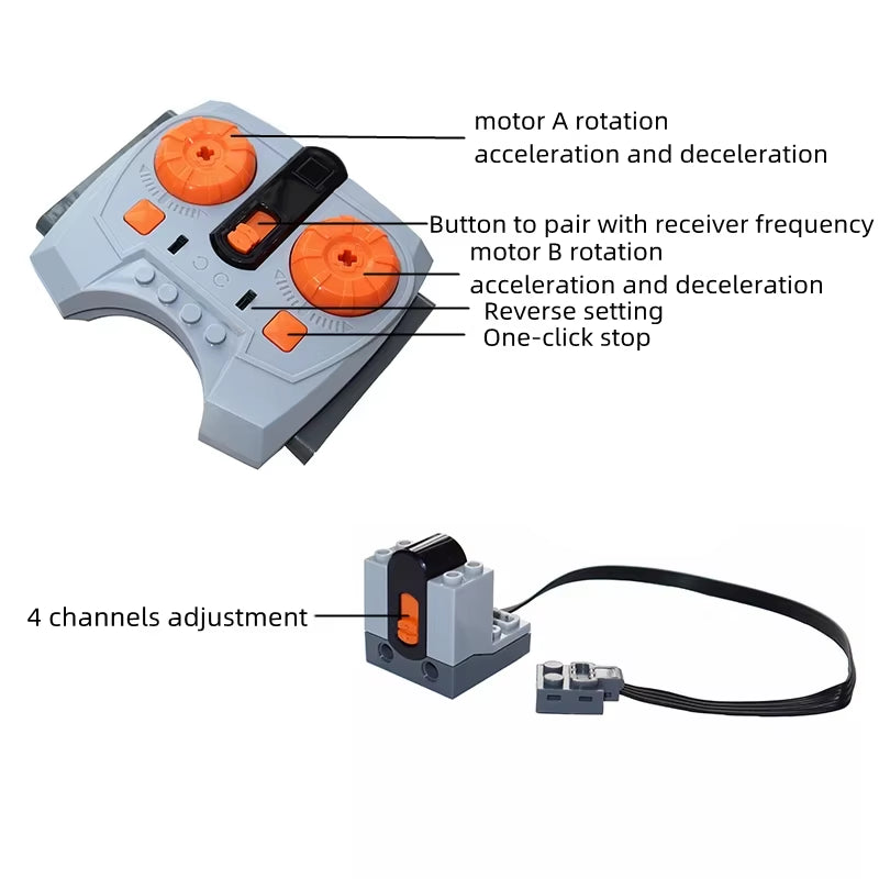 NEW Technical Motor Parts Power Functions Building Blocks PF Model Sets Compatible Tarin Accessories MOC High-Tech Bricks Toys