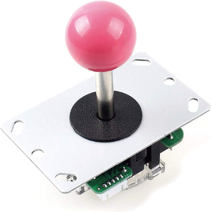JLF-TP-8YT Joystick Pink Original - for Arcade Jamma Game 4 & 8 Way Adjustable, Compatible with Catz Mad SF4 Tournament Joystick (Pink Ball Top), Use for Arcade Game Machine Cabinet S@NWA