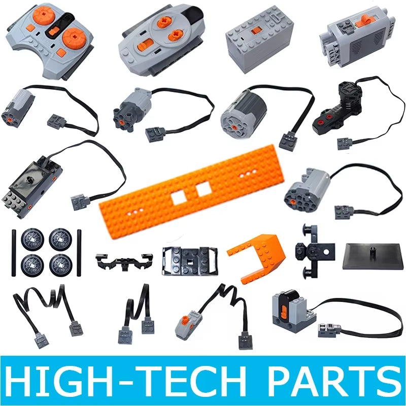 NEW Technical Motor Parts Power Functions Building Blocks PF Model Sets Compatible Tarin Accessories MOC High-Tech Bricks Toys