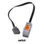 High-Tech Power Function Extension Wire Servo Train Motor IR Remote Control Receiver Battery Box Parts for DIY Car Truck