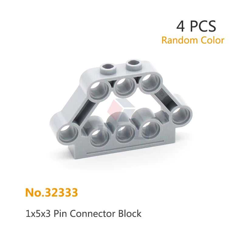 Technical Driving Ring Universal Joint Axle and Pin Connector with Holes Blocks MOC High-Tech Building Bricks Toy Replace Parts