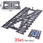 KAZI High-Tech Creative City Train Station Rail Tracks Power Function Building Blocks Bricks DIY Kid Trains Toys Children Gifts