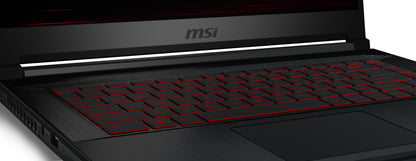 GF63 Thin 15.6" Gaming Laptop, FHD 144Hz, Intel Core I5-11400H, NVIDIA Geforce RTX 3050, 8GB Memory, 512GB Nvme SSD, Windows 11, 11UC-692