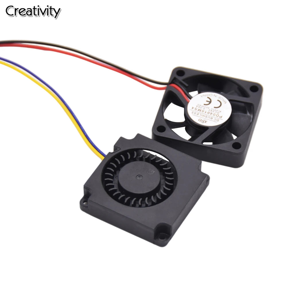 3D Printer Fan 4010 Fan 24V Black Plastic Extruder Cooling Fan for Ender3 V2 Ender3 / Ender3Pro CR10 3D Printer Accessories