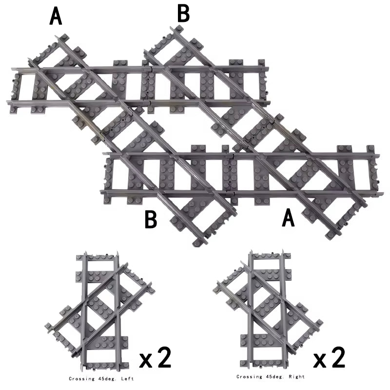 KAZI High-Tech Creative City Train Station Rail Tracks Power Function Building Blocks Bricks DIY Kid Trains Toys Children Gifts