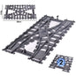 KAZI High-Tech Creative City Train Station Rail Tracks Power Function Building Blocks Bricks DIY Kid Trains Toys Children Gifts