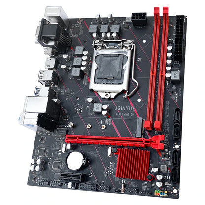 JGINYUE H311 Motherboard LGA 1151 Support Intel Core/Pentium I3/I5/I7 6Th/7Th/8Th/9Th E3 V5 CPU DDR4 Memory H311M-G D4