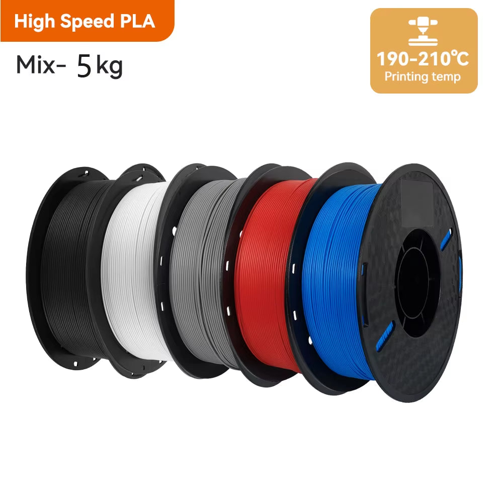 HS-PLA Filament 1.75Mm High Speed PLA 3D Printer Filament for Bambu All FDM 3D Printer 3D Printing Materials 5/10KG