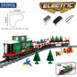 KAZI High-Tech Creative City Train Station Rail Tracks Power Function Building Blocks Bricks DIY Kid Trains Toys Children Gifts