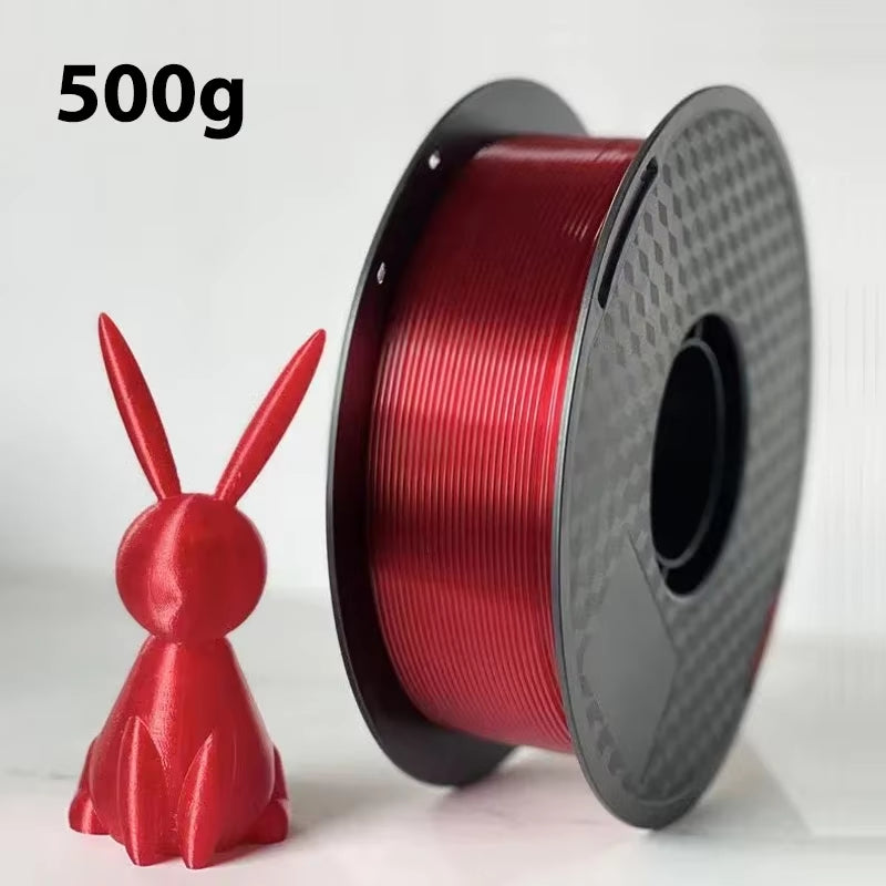 Transparent Red PETG 3D Printer Filament - 1.75MM, Available in 250G, 500G, and 1Kg for 3D Printing Applications
