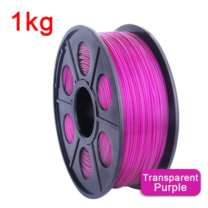 Transparent Red PETG 3D Printer Filament - 1.75MM, Available in 250G, 500G, and 1Kg for 3D Printing Applications