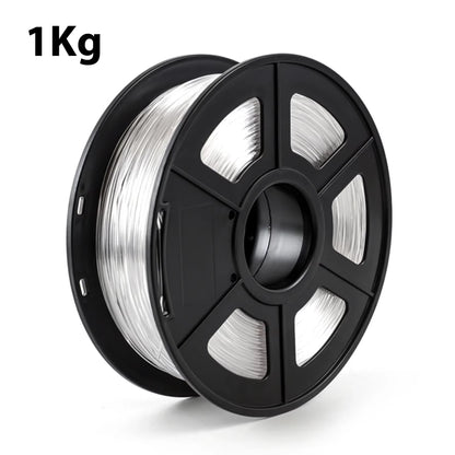 Transparent Red PETG 3D Printer Filament - 1.75MM, Available in 250G, 500G, and 1Kg for 3D Printing Applications
