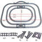 KAZI High-Tech Creative City Train Station Rail Tracks Power Function Building Blocks Bricks DIY Kid Trains Toys Children Gifts