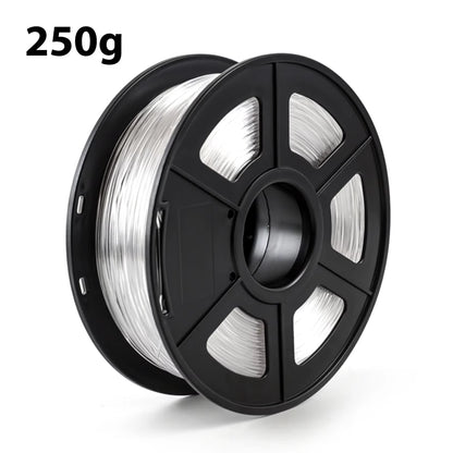 Transparent Red PETG 3D Printer Filament - 1.75MM, Available in 250G, 500G, and 1Kg for 3D Printing Applications