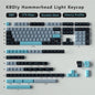 176 Keys/Set Cherry Profile PBT GMK Nautilus Keycaps Double Shot Blue for Mechanical Keyboard Keycap Custom ISO Keys 7U