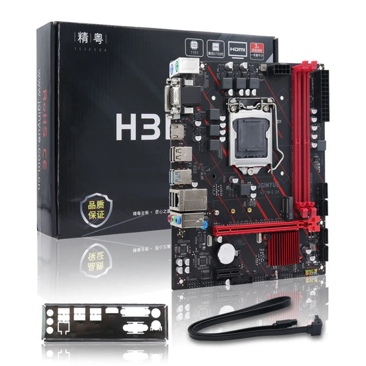 JGINYUE H311 Motherboard LGA 1151 Support Intel Core/Pentium I3/I5/I7 6Th/7Th/8Th/9Th E3 V5 CPU DDR4 Memory H311M-G D4