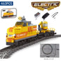 KAZI High-Tech Creative City Train Station Rail Tracks Power Function Building Blocks Bricks DIY Kid Trains Toys Children Gifts