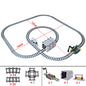 KAZI High-Tech Creative City Train Station Rail Tracks Power Function Building Blocks Bricks DIY Kid Trains Toys Children Gifts