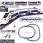 KAZI High-Tech Creative City Train Station Rail Tracks Power Function Building Blocks Bricks DIY Kid Trains Toys Children Gifts