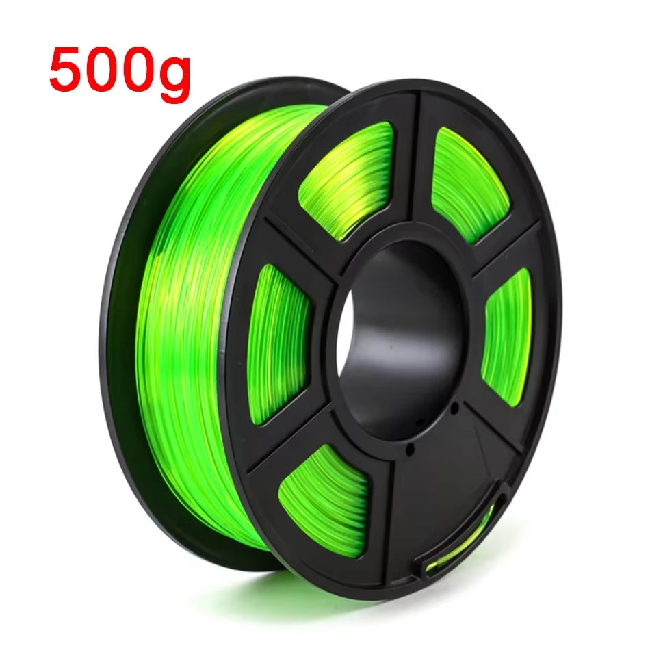 Transparent Red PETG 3D Printer Filament - 1.75MM, Available in 250G, 500G, and 1Kg for 3D Printing Applications