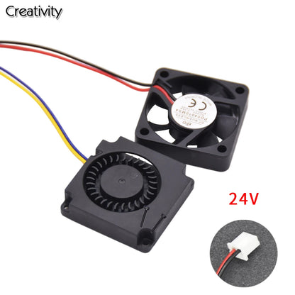 3D Printer Fan 4010 Fan 24V Black Plastic Extruder Cooling Fan for Ender3 V2 Ender3 / Ender3Pro CR10 3D Printer Accessories