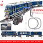 KAZI High-Tech Creative City Train Station Rail Tracks Power Function Building Blocks Bricks DIY Kid Trains Toys Children Gifts