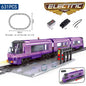 KAZI High-Tech Creative City Train Station Rail Tracks Power Function Building Blocks Bricks DIY Kid Trains Toys Children Gifts