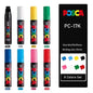 Posca Full Set Acrylic Paint Markers Pens PC-1M PC-3M PC-5M 7/8/12/15/24/29C for Rock Painting,Frabric,Glass/Metal,Graffiti