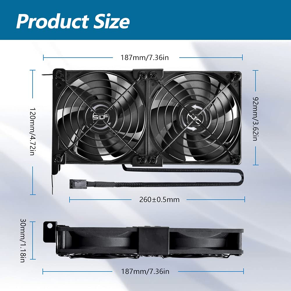 Dual 92Mm Graphic Card Fans, Graphics Card Cooler VGA Cooler