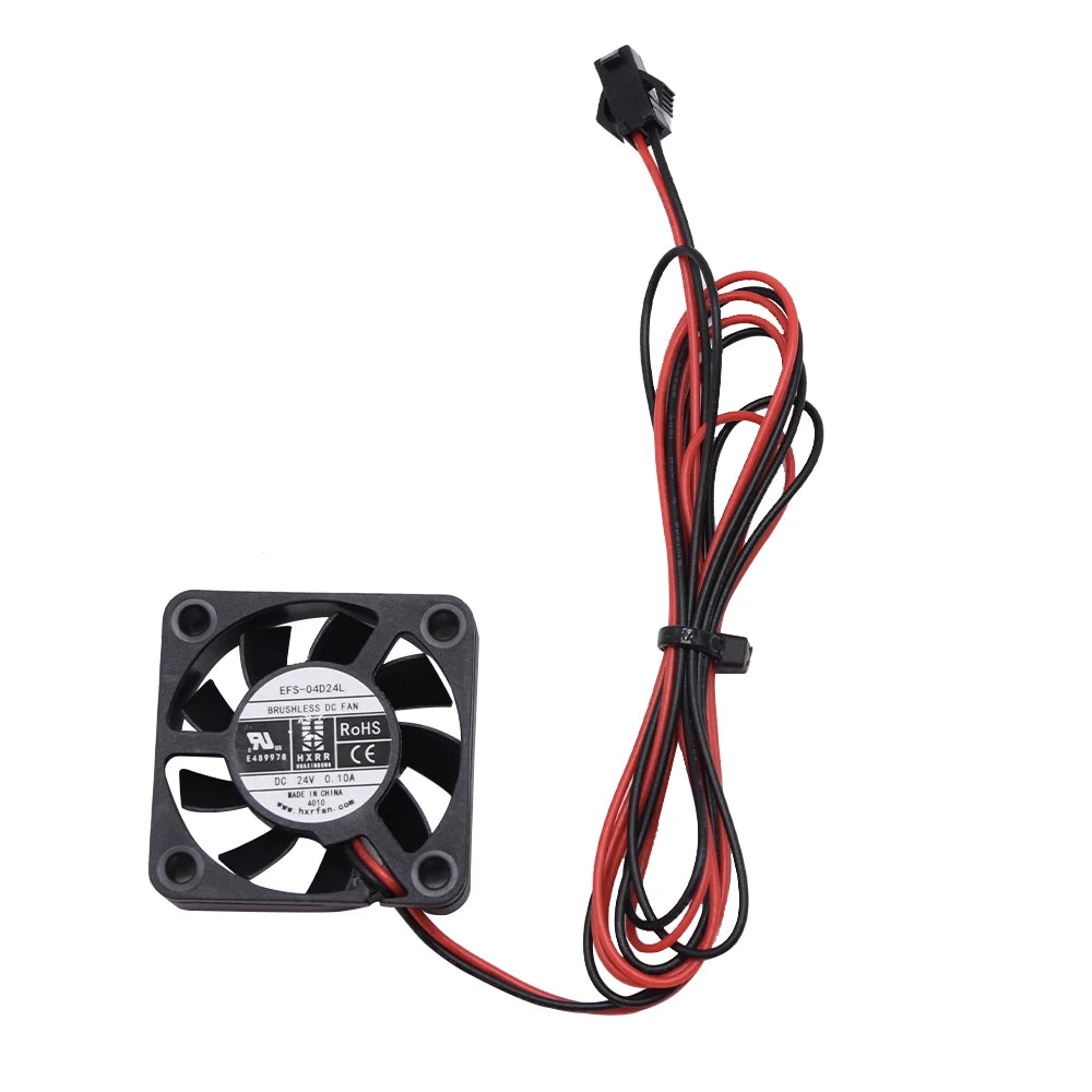 3D Printer Fan 4010 Fan 24V Black Plastic Extruder Cooling Fan for Ender3 V2 Ender3 / Ender3Pro CR10 3D Printer Accessories