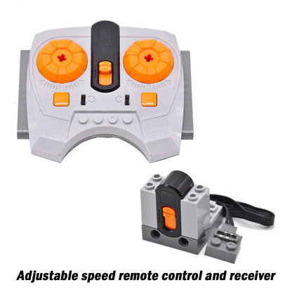 High-Tech Power Function Extension Wire Servo Train Motor IR Remote Control Receiver Battery Box Parts for DIY Car Truck