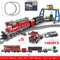 KAZI High-Tech Creative City Train Station Rail Tracks Power Function Building Blocks Bricks DIY Kid Trains Toys Children Gifts