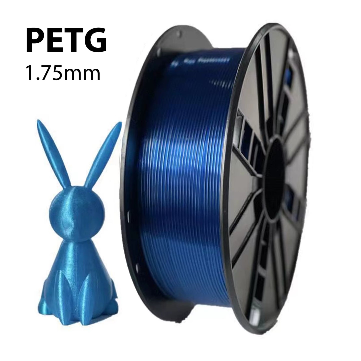 Transparent Red PETG 3D Printer Filament - 1.75MM, Available in 250G, 500G, and 1Kg for 3D Printing Applications