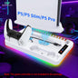 GAMINJA P58 Charging Base Cooling Bracket Compatible with PS5 Console, Vertical Stand Cooling Fan, Multi-Functional Cooling & Charging Station for PS5 Slim Pro All Model Universal #GLOBAL PICKS
