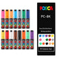 Japan  Posca Paint Marker Pen Set,Pc-1M ,PC-3M ,PC-5M,PC-8K,PC-17K, 7 8 12 15 21 24 28 29 Colors Set, Non-Toxic Water-Based