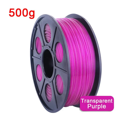 Transparent Red PETG 3D Printer Filament - 1.75MM, Available in 250G, 500G, and 1Kg for 3D Printing Applications