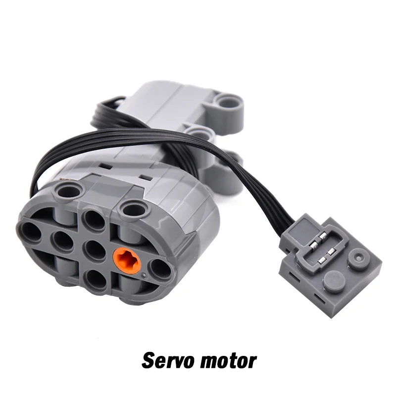 High-Tech Power Function Extension Wire Servo Train Motor IR Remote Control Receiver Battery Box Parts for DIY Car Truck