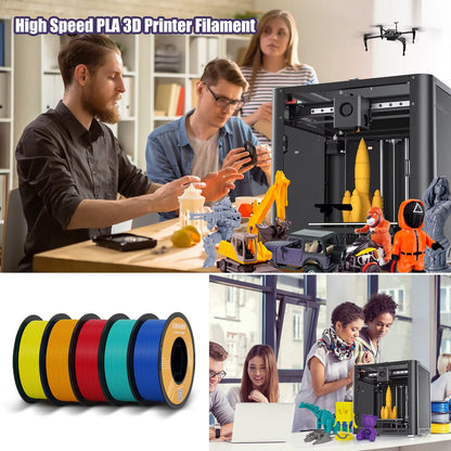 HS-PLA Filament 1.75Mm High Speed PLA 3D Printer Filament for Bambu All FDM 3D Printer 3D Printing Materials 5/10KG